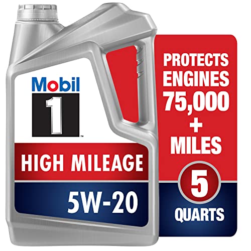 Mobil 1 High Mileage - Aceite de Motor sintético Completo 5W-20, 5 Cuartos de galón