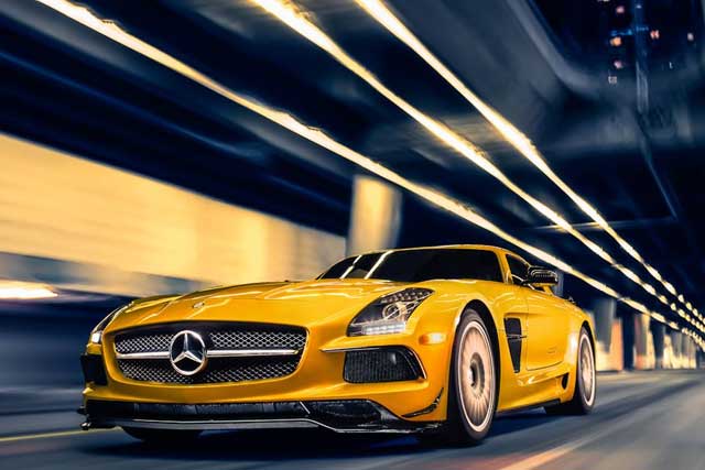 Los 5 automóviles Mercedes-Benz más rápidos del mundo (velocidad máxima): SLS AMG