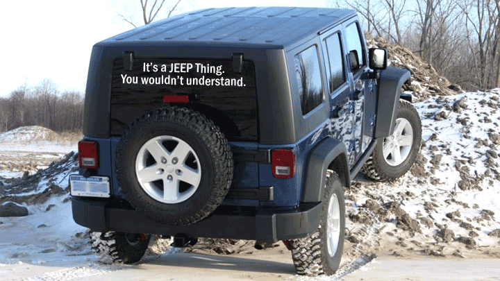 es una cosa de Jeep