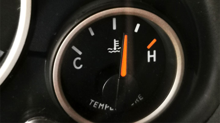 aumento del indicador de temperatura