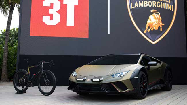Lamborghini y 3T presentan la Huracán Sterrato Bike