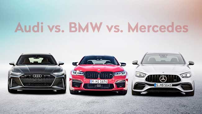 Mercedes vs. BMW vs. Audi: ¿Qué marca es para USTED?